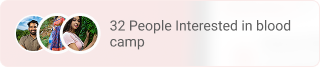 32 People Interested in blood camp